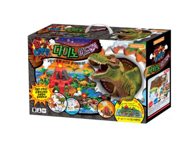 [구독] 도너랜드 과학실험놀이_ 화산폭발 과학놀이 다이노플레이